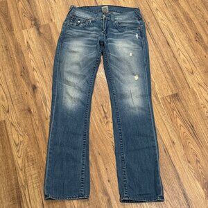 EUC‎ True Religion Medium Blue Jeans - Straight Leg - Size 30 x 32